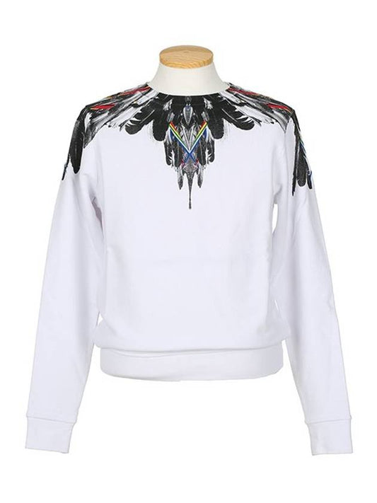 CMBA009 S1606 8014 0100 CREW White Sweatshirt - MARCELO BURLON - BALAAN 1