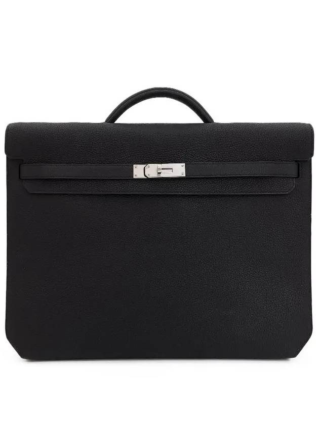 Hermes Kelly Depeche 36 Black Silver 4HB0457 - LOUIS VUITTON - BALAAN 1