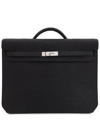 Hermes Kelly Depeche 36 Black Silver 4HB0457 - LOUIS VUITTON - BALAAN 1