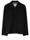 EKD Logo Embroidered Zip-Up Jacket Black - BURBERRY - BALAAN 2