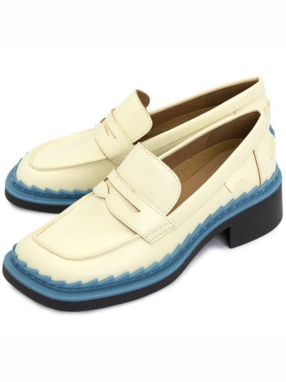 Twins Leather Loafers White Blue - CAMPER - BALAAN 2