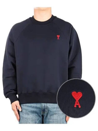 Men s Heart Logo Sweatshirt 271236 - AMI - BALAAN 1