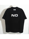 Yes No Print Short Sleeve T-Shirt Black - VETEMENTS - BALAAN 3