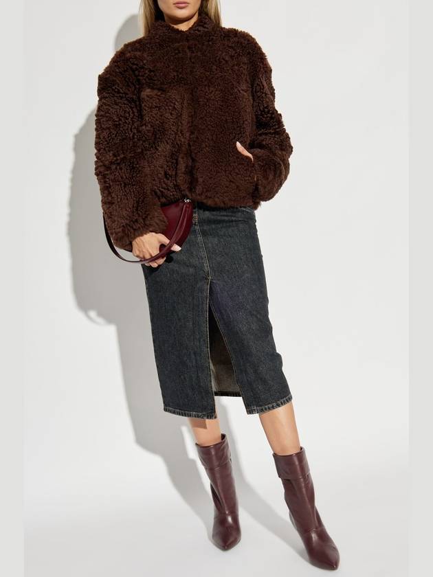 Iro Fur Jacket Ambrosis, Women's, Brown - IRO - BALAAN 2