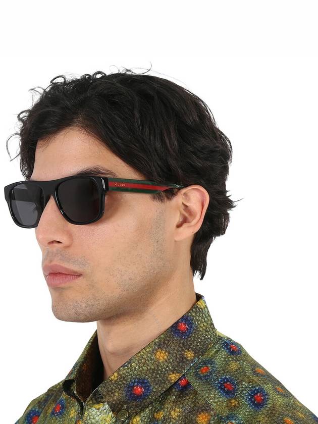 Eyewear Web Square Sunglasses Black - GUCCI - BALAAN 3