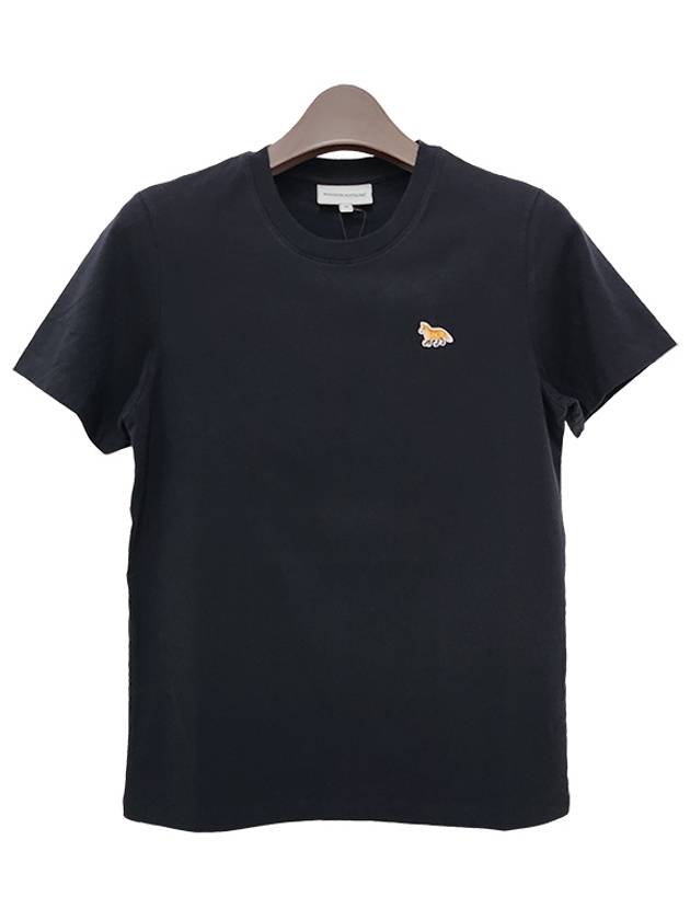 Baby Fox Patch Regular Short Sleeve T-Shirt Black - MAISON KITSUNE - BALAAN 3