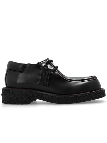 FERRAGAMO Leather Shoes Cleveland, Men's, Black - SALVATORE FERRAGAMO - BALAAN 1