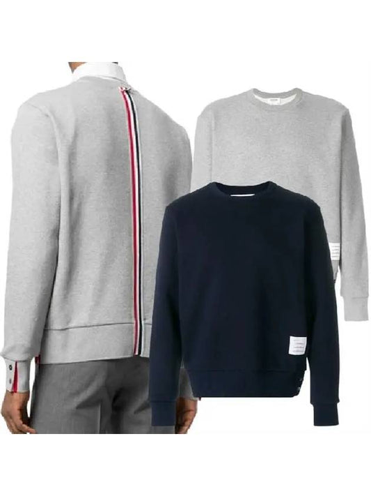 Center Back Stripe Crewneck Sweatshirt Navy - THOM BROWNE - BALAAN 2