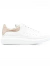 Oversized Beige Tab Low Top Sneakers White - ALEXANDER MCQUEEN - BALAAN 2