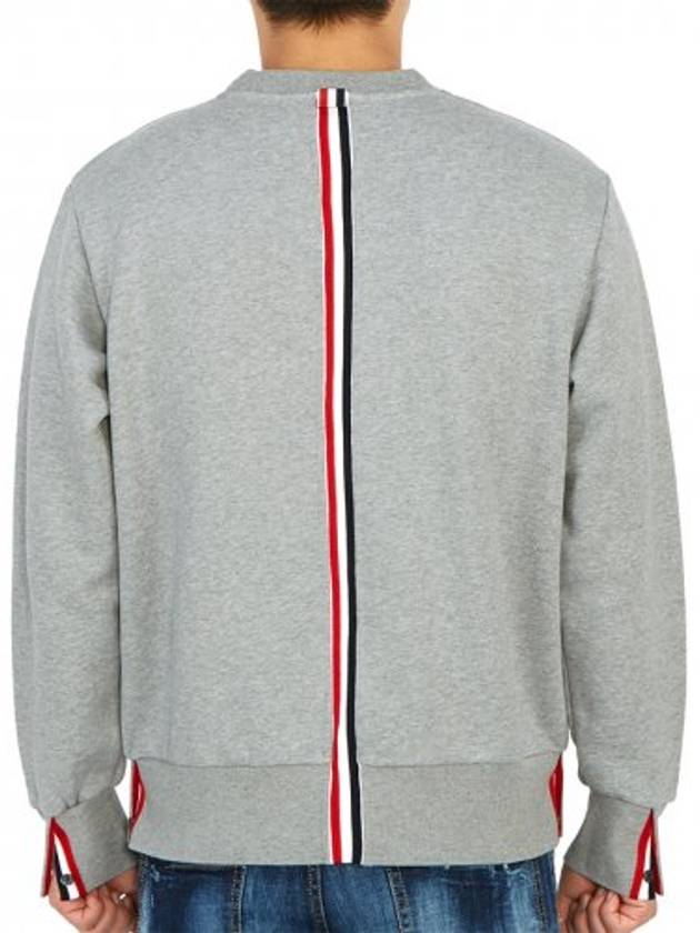 Center Back Stripe Crewneck Sweatshirt Light Grey - THOM BROWNE - BALAAN 6