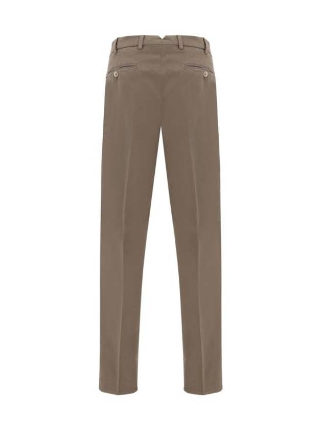 Straight Pants M252DI1770 C6317 BROWN - BRUNELLO CUCINELLI - BALAAN 3