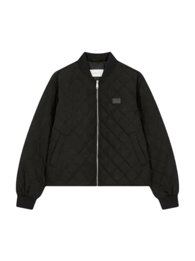 Jeans Lightweight Quilted Jacket Black - CALVIN KLEIN - BALAAN 1