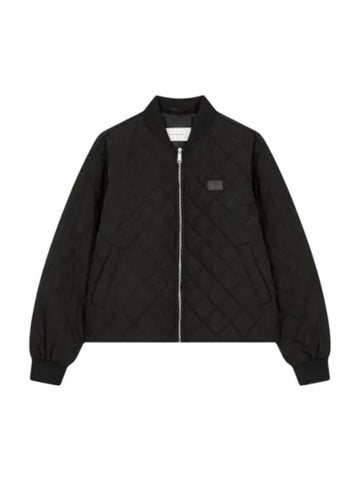 Jeans Lightweight Quilted Jacket Black - CALVIN KLEIN - BALAAN 1