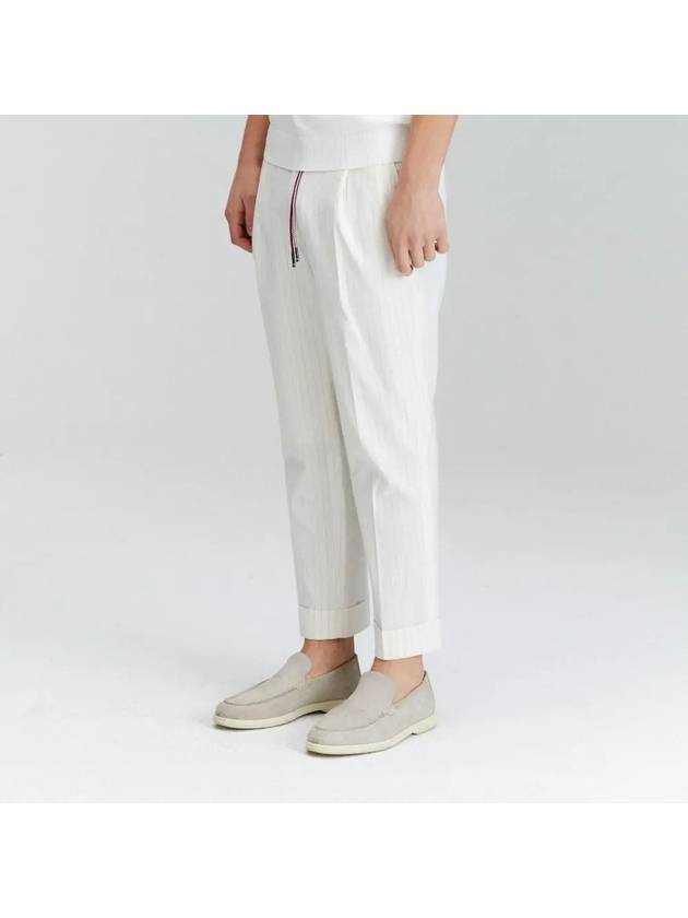 Wool Like Hem Cabra Jogger Fit Pants OF5013GAWHITE - ONOFF - BALAAN 4