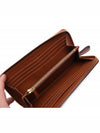 V Logo Long Wallet Brown - VALENTINO - BALAAN 7