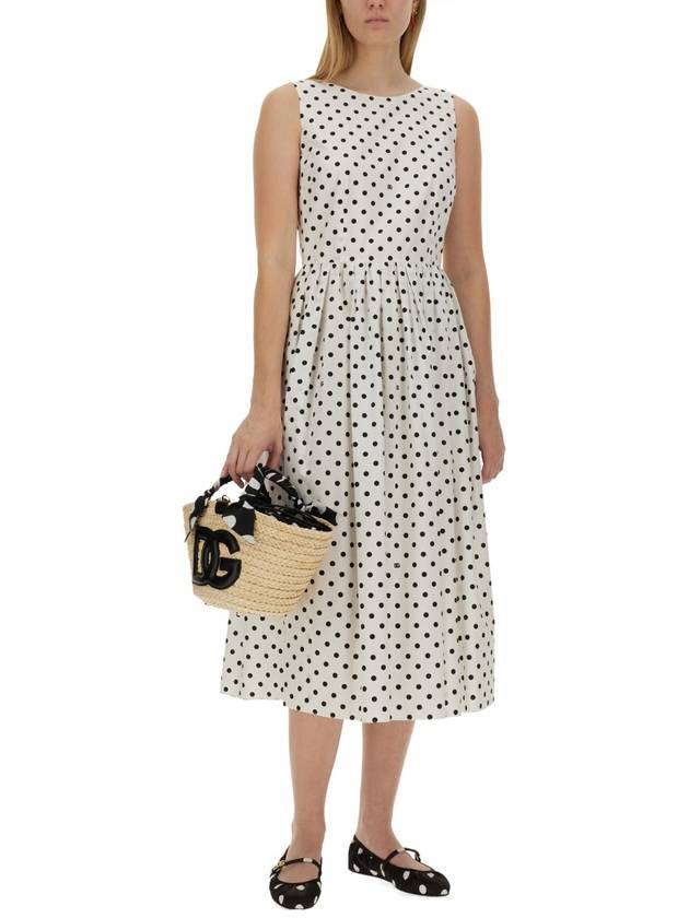 Polka dot midi dress F6JHVTHS5R7 - DOLCE&GABBANA - BALAAN 5