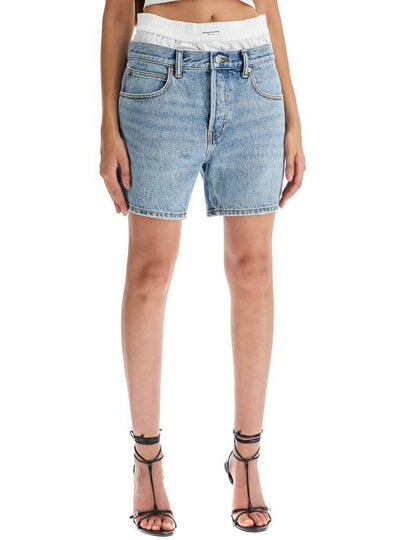 denim shorts with boxer insert for added - ALEXANDER WANG - BALAAN 2