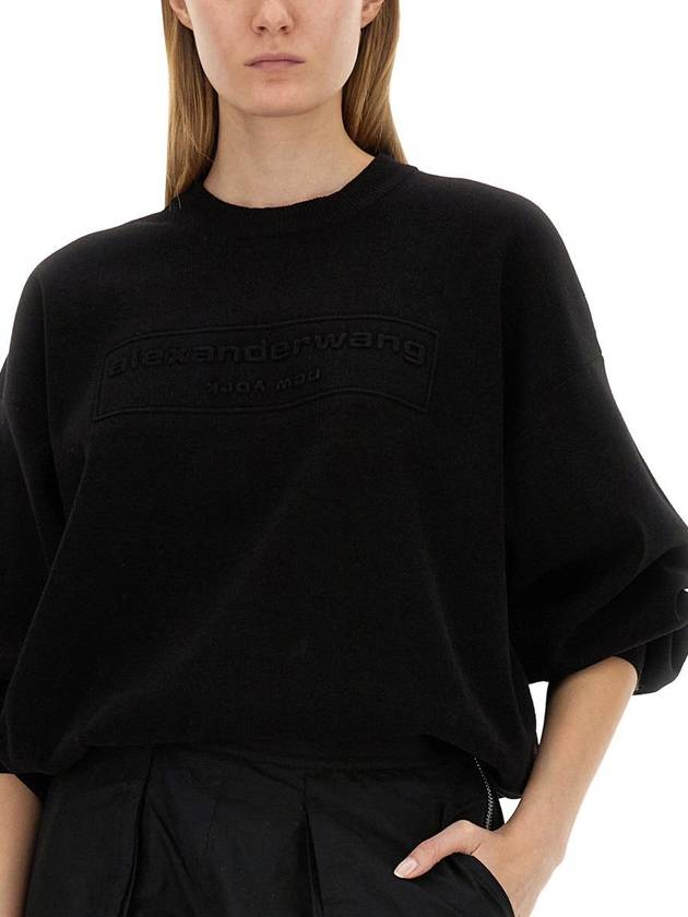 Alexander Wang Sweatshirt With Logo - ALEXANDER WANG - BALAAN 4