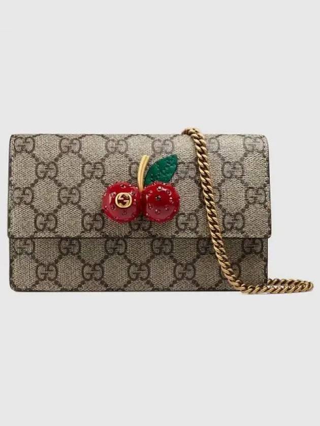 Cherries GG Mini Bag Beige Ebony - GUCCI - BALAAN 2