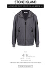 Men's Light Soft Shell R Hooded Jacket Dark Grey - STONE ISLAND - BALAAN 3