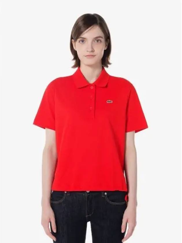 Women s side ribbon polo t shirt PF925E 54G 240 Domestic product GQ2N24053124880 - LACOSTE - BALAAN 1