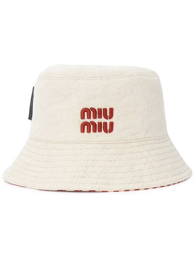 Reversible Bucket Hat Pouch Bag Set Red - MIU MIU - BALAAN 6