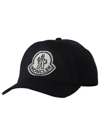 Logo Patch Ball Cap Black - MONCLER - BALAAN 2