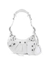 Le Cagole XS Lambskin Shoulder Bag White - BALENCIAGA - BALAAN 3