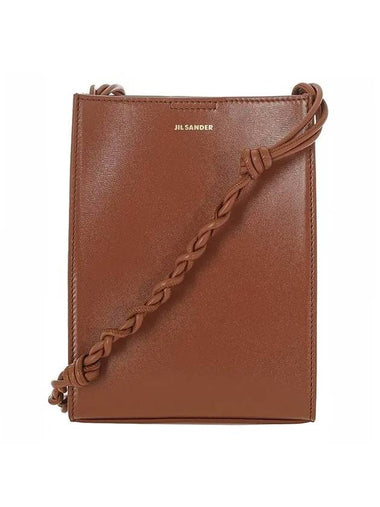 Tangle Smooth Leather Small Cross Bag Rose Wood - JIL SANDER - BALAAN 1