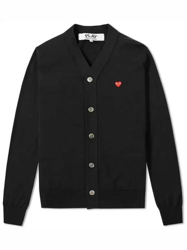 Heart Wappen Cardigan Black - COMME DES GARCONS - BALAAN 1