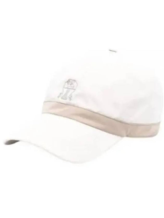 Front Embroidered Logo Ball Cap White - BRUNELLO CUCINELLI - BALAAN 2