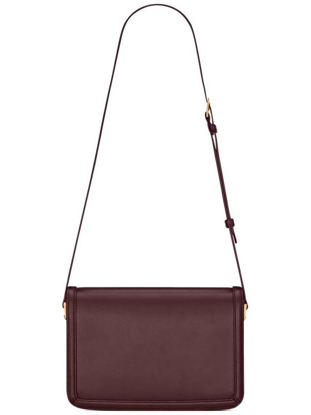 Solferino Medium Calfskin Leather Cross Bag Rouge Cabernet - SAINT LAURENT - BALAAN 3