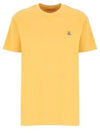 ORB Logo Cotton Short Sleeve T-Shirt Yellow - VIVIENNE WESTWOOD - BALAAN 2