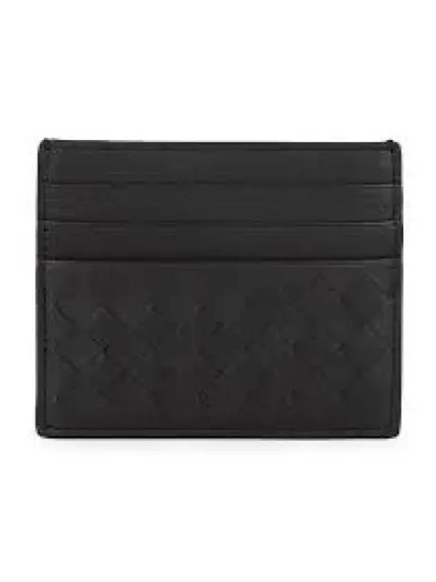 Men's Intrecciato Card Wallet Black - BOTTEGA VENETA - BALAAN 2