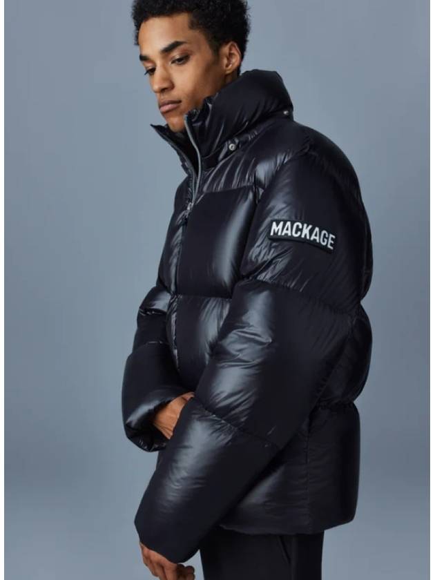 Men's Kent Light Down Short Padded Jacket Black - MACKAGE - BALAAN 5