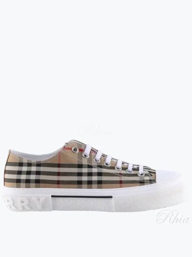 Vintage Check Cotton Sneakers Archive Beige - BURBERRY - BALAAN 2