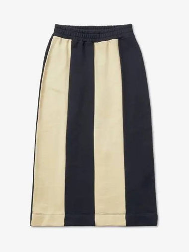 Stripe Pencil Skirt Beige Black - SUNNEI - BALAAN 1