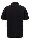 Logo Collar Cotton Polo Shirt Black - GUCCI - BALAAN 3