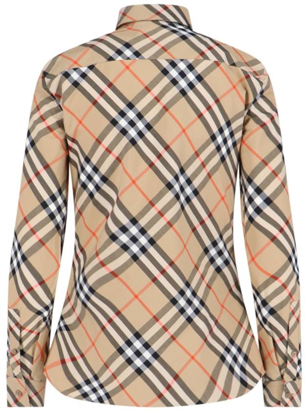 Check Pattern Shirt Beige - BURBERRY - BALAAN 3