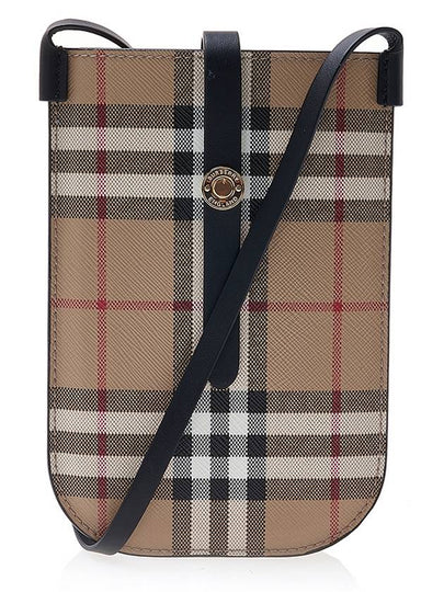 Vintage Check And Strap Phone Case Beige Black - BURBERRY - BALAAN 2