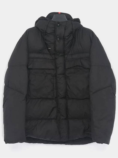 Eagle Garment Dyed Nylon Hooded Padded Black - TEN C - BALAAN 2