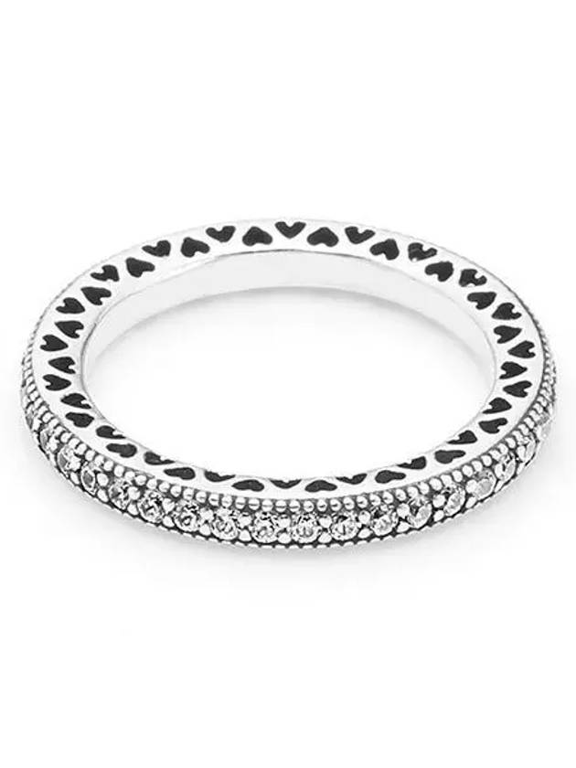 Sparkle Hearts Ring Silver - PANDORA - BALAAN 2