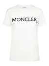 Embroidered logo short sleeve t shirt white - MONCLER - BALAAN 2