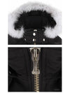 Women's Original Debbie Bomber Jacket White Fox Fur Black - MOOSE KNUCKLES - BALAAN 8