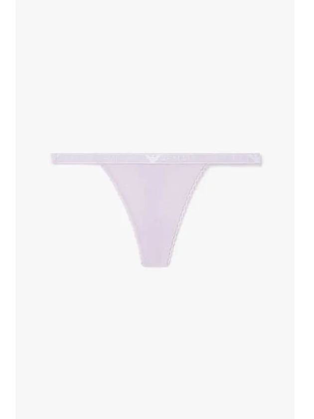 UNDERWEAR Women s Flower Embroidery Lace Thong Violet - EMPORIO ARMANI - BALAAN 1