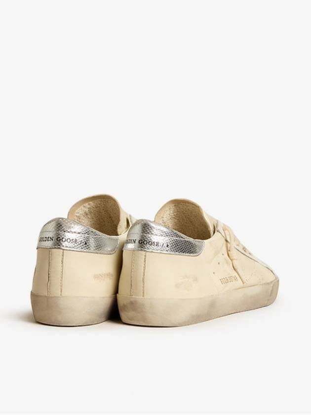 Superstar Leather Low Top Sneakers Silver Beige - GOLDEN GOOSE - BALAAN 3