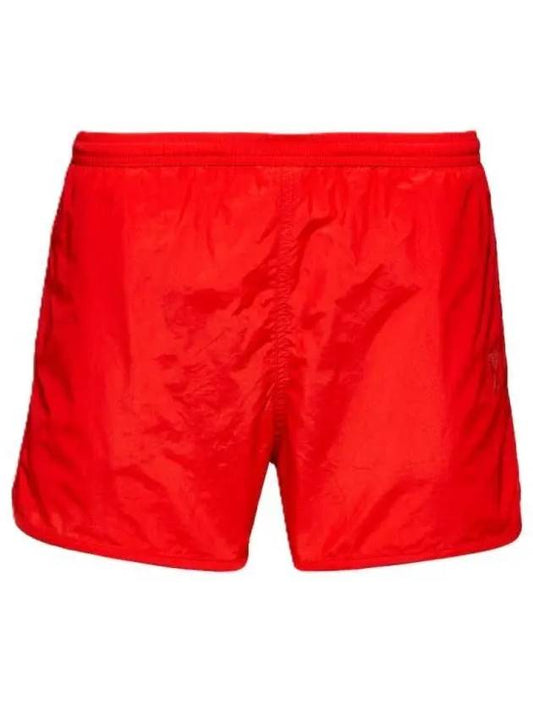 Heart Logo Swim Shorts Red - AMI - BALAAN 2