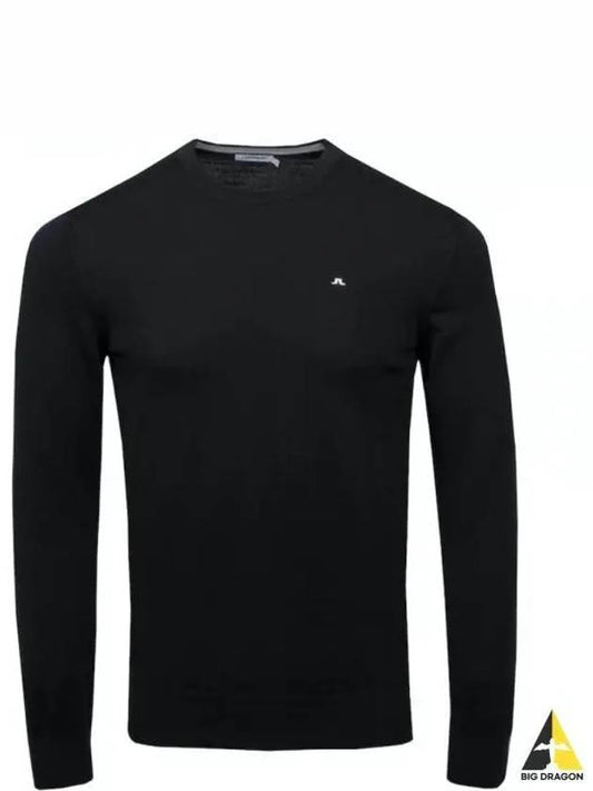 Men's Lyle True Merino Sweater Black - J.LINDEBERG - BALAAN 2