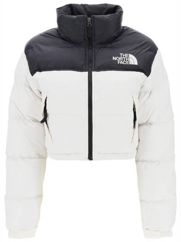 Women's Nuptse Short Padded White - THE NORTH FACE - BALAAN 1