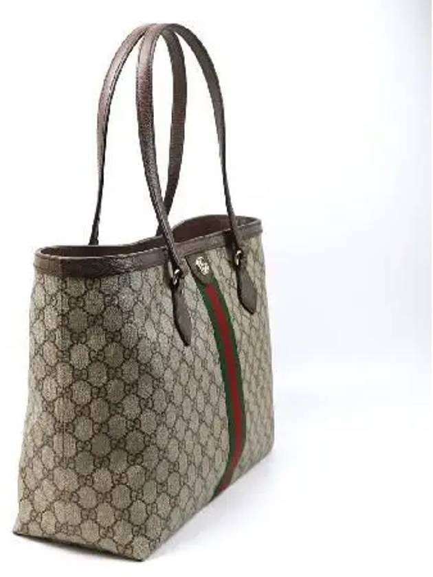 631685 Ophidia Ebony GG Medium Tote Bag Grain Shoulder - GUCCI - BALAAN 2